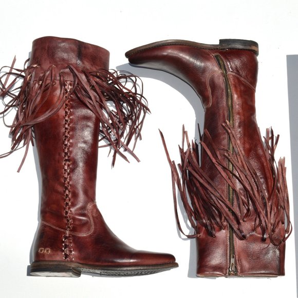 Bed Stu Hoplia Fringe Trim Boot Size 7 - Picture 2 of 8